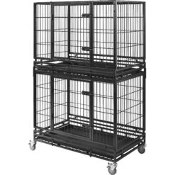 Frisco Ultimate Lightweight Heavy Duty Foldable & Stackable Steel Metal Single Door Dog Crate -Pet Dog Supply Store 326416 PT5. AC SS1800 V1646859692