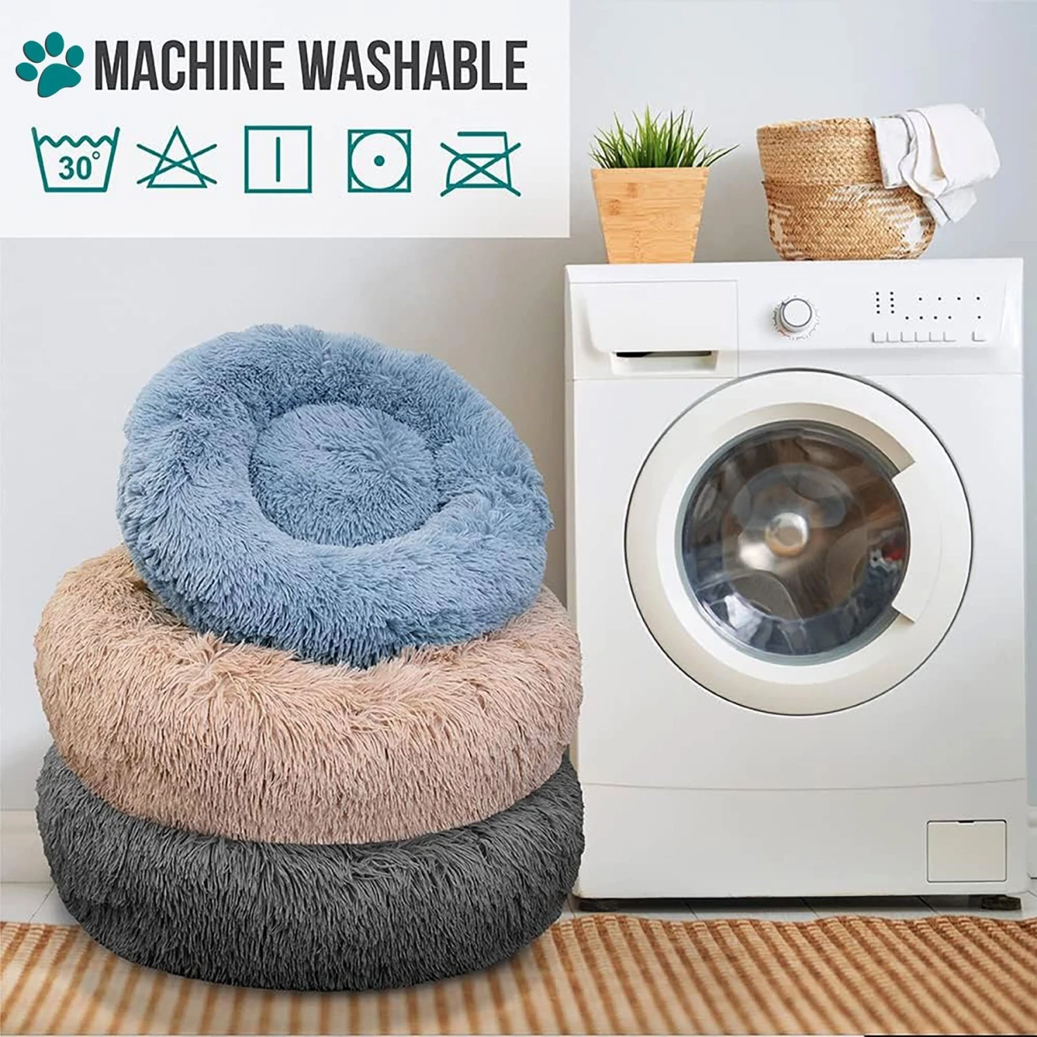 PetAmi Donut Cat & Dog Bed 8 PetAmi Donut Cat & Dog Bed - Image 6