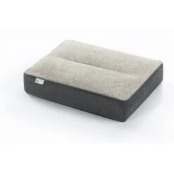 Zinus UltraPlush Green Tea Dog Bed, Grey, 5-in