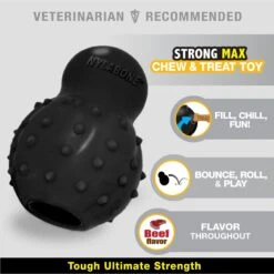 Nylabone Strong MAX Chew Cone Stuffable Chew Toy For Dogs MAX Rubber Stuffable Cone Beef Max -Pet Dog Supply Store 329491 PT2. AC SS1800 V1696516041