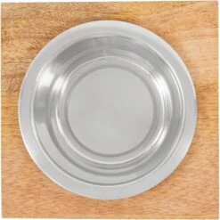 Frisco Premium Wood Elevated Single Dog & Cat Bowl -Pet Dog Supply Store 331493 PT4. AC SS1800 V1657656892