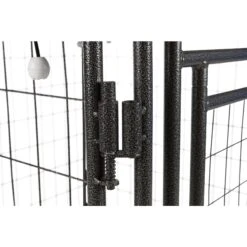 TRIXIE Deluxe Outdoor Dog Kennel With Cover & Secure Lock, Black/Burgundy -Pet Dog Supply Store 333717 PT7. AC SS1800 V1634073458