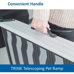 TRIXIE 69-in Heavy Duty Telescoping Dog Ramp, Silver/Black -Pet Dog Supply Store 333754 PT7. AC SS1800 V1634075823