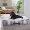 Frisco Farmhouse Rectangular Bolster Dog Bed W/ Removable Cover -Pet Dog Supply Store 333868 MAIN. AC SS1800 V1658717800