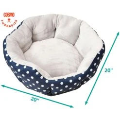 Cosmo Furbabies Polka Dot Dog Bed -Pet Dog Supply Store 336364 PT2. AC SS1800 V1634740301