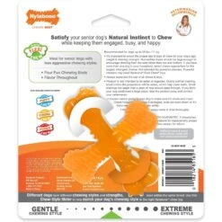 Nylabone Flexi Chew X-Bone Senior Dog Chew Toy, Turkey & Sweet Potato -Pet Dog Supply Store 344331 PT8. AC SS1800 V1635349917