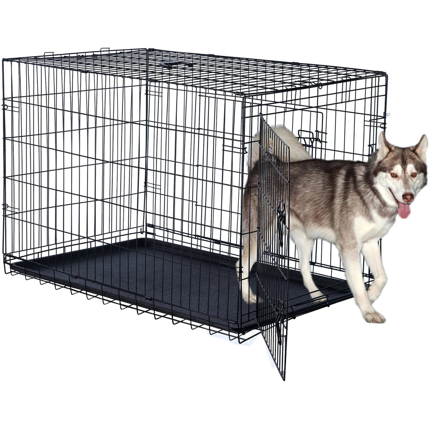 Pet Adobe Portable Folding Wire Dog Crate 6 Pet Adobe Portable Folding Wire Dog Crate - Image 4
