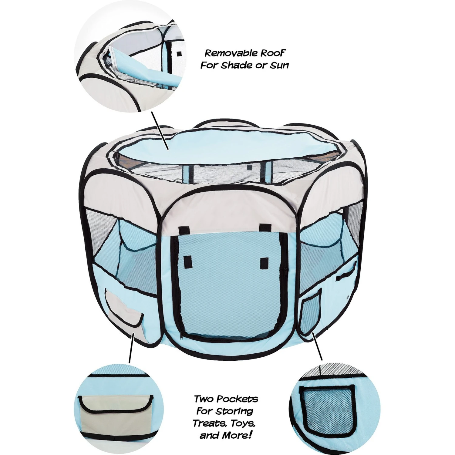 Pet Adobe Portable Pop-Up Dog Play Pen 6 Pet Adobe Portable Pop-Up Dog Play Pen - Image 4