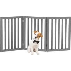 Pet Adobe Freestanding 3-Panel Wood Dog Gate -Pet Dog Supply Store 345106 PT6. AC SS1800 V1637288290