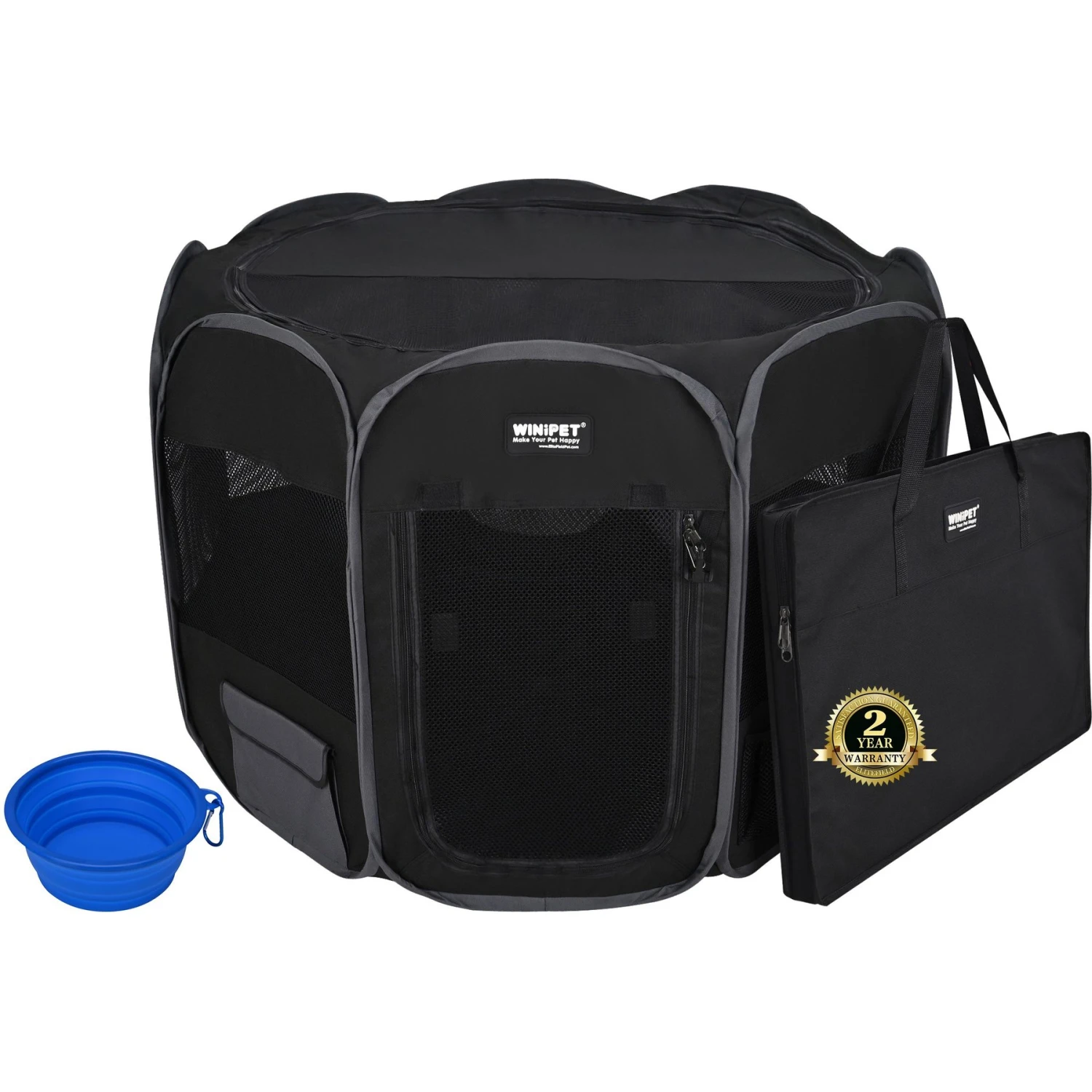 WINiPET 2-Door Soft-Sided Dog & Cat Playpen 3 WINiPET 2-Door Soft-Sided Dog & Cat Playpen