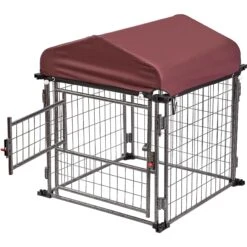 Two By Two The Hangout Expandable Steel Dog Kennel, Small, Black -Pet Dog Supply Store 346897 PT3. AC SS1800 V1638316651