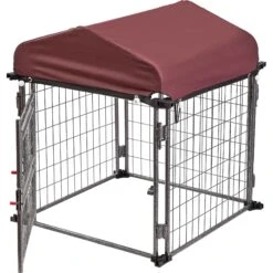 Two By Two The Hangout Expandable Steel Dog Kennel, Small, Black -Pet Dog Supply Store 346897 PT4. AC SS1800 V1638313931