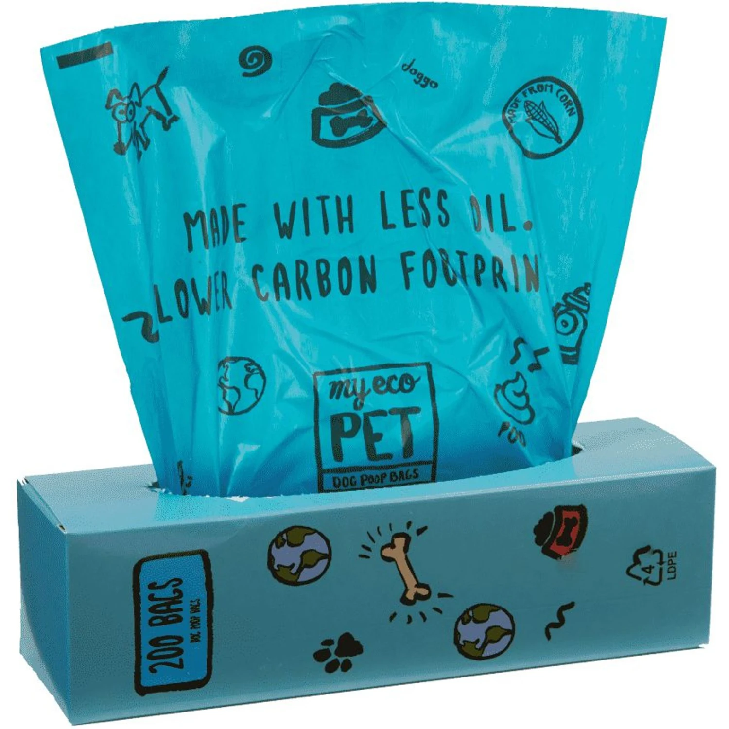 MyEcoPet Biohybridtm Dog Waste Bags, 2000 Count 3 MyEcoPet Biohybridtm Dog Waste Bags, 2000 Count