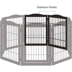 Unipaws Pet Gate Playpen 2-Panel Extension Kit 9 Unipaws Pet Gate Playpen 2-Panel Extension Kit -Pet Dog Supply Store 352573 PT2. AC SS1800 V1645123006