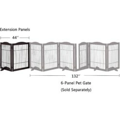 Unipaws Pet Gate Playpen 2-Panel Extension Kit 11 Unipaws Pet Gate Playpen 2-Panel Extension Kit -Pet Dog Supply Store 352573 PT4. AC SS1800 V1645127185