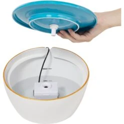 Frisco Ceramic Clouds Dog & Cat Fountain -Pet Dog Supply Store 355803 PT3. AC SS1800 V1666109478