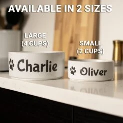 GoTags Personalized Dog Bowl, White 7 GoTags Personalized Dog Bowl, White -Pet Dog Supply Store 357167 PT3. AC SS1800 V1645492007