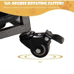 Coziwow By Jaxpety Heavy Duty Dog Crate With Double Door Removable Pan & Caster -Pet Dog Supply Store 357325 PT6. AC SS1800 V1684342220