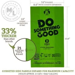 Doggy Do Good Certified Home Compostable Premium Dog & Cat Waste Bags - On A Single Roll, 200 Count -Pet Dog Supply Store 361423 PT3. AC SS1800 V1703697737