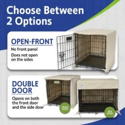 Pet Dreams Double Door Dog Crate Cover -Pet Dog Supply Store 362682 PT4. AC SS1800 V1684887050