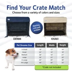 Pet Dreams Double Door Dog Crate Cover -Pet Dog Supply Store 362682 PT5. AC SS1800 V1684885633