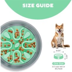 Outward Hound Fun Feeder Wobble Slo-Bowl Dog Bowl, Mint -Pet Dog Supply Store 363002 PT4. AC SS1800 V1694287423