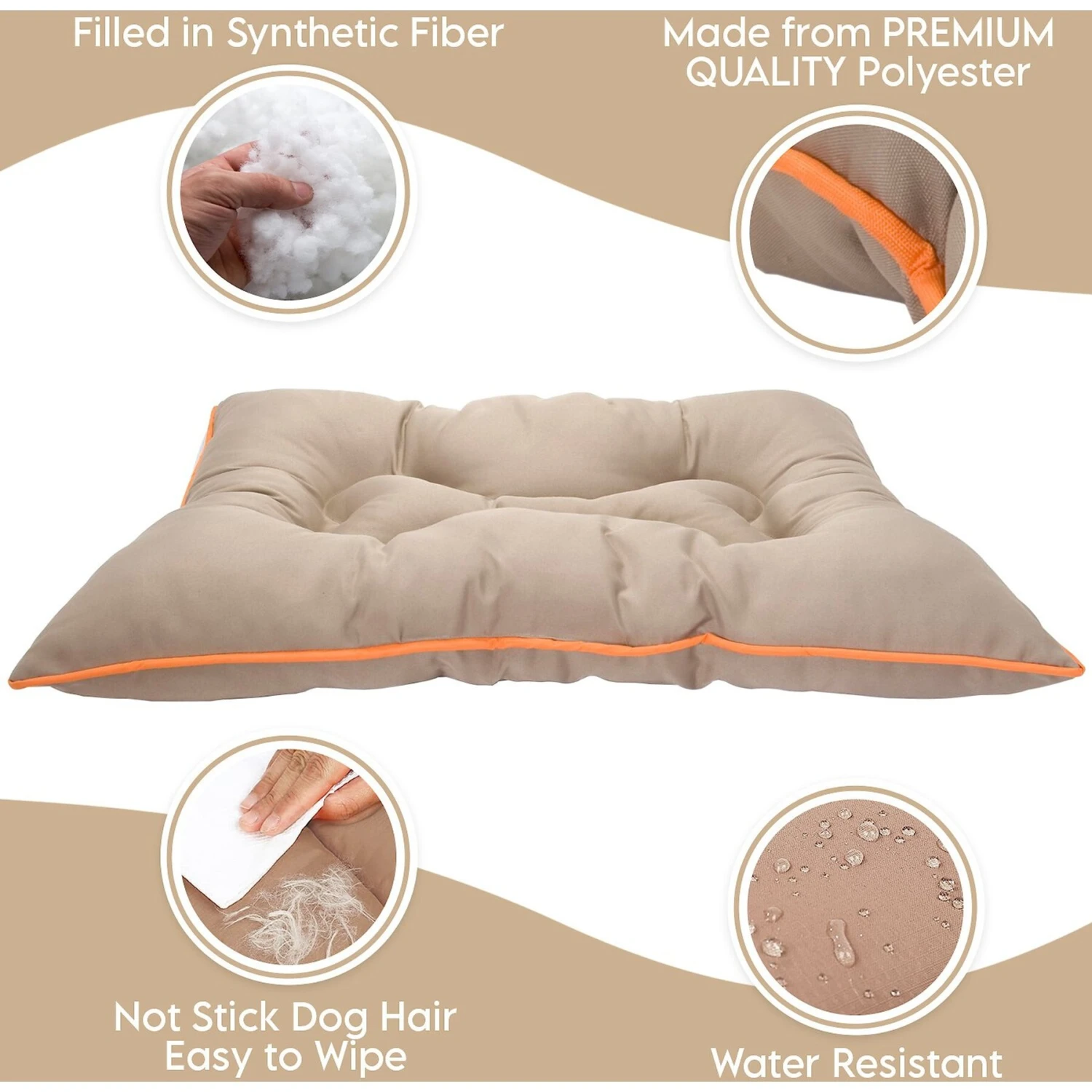 Precious Tails Co-Pilot Waterproof Pillow Cat & Dog Bed 6 Precious Tails Co-Pilot Waterproof Pillow Cat & Dog Bed - Image 4