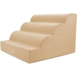 Precious Tails High Density Foam Scalloped 4 Steps Dog & Cat Stairs -Pet Dog Supply Store 366770 PT2. AC SS1800 V1644366430