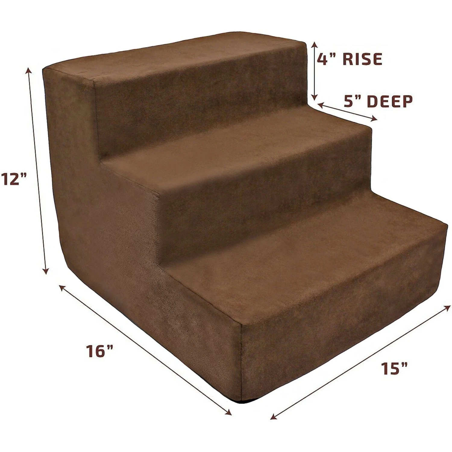 Precious Tails High Density Foam 3 Steps Dog & Cat Stairs 10 Precious Tails High Density Foam 3 Steps Dog & Cat Stairs - Image 8