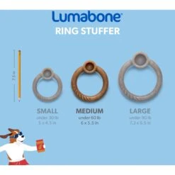 Lumabone Ring-Stuffer Beef Flavor Dog Toy 13 Lumabone Ring-Stuffer Beef Flavor Dog Toy -Pet Dog Supply Store 370193 PT5. AC SS1800 V1646765516