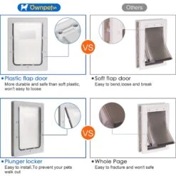 Ownpets Plastic Flap Dog Door -Pet Dog Supply Store 370241 PT3. AC SS1800 V1646076392