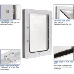 Ownpets Plastic Flap Dog Door -Pet Dog Supply Store 370241 PT4. AC SS1800 V1646084205