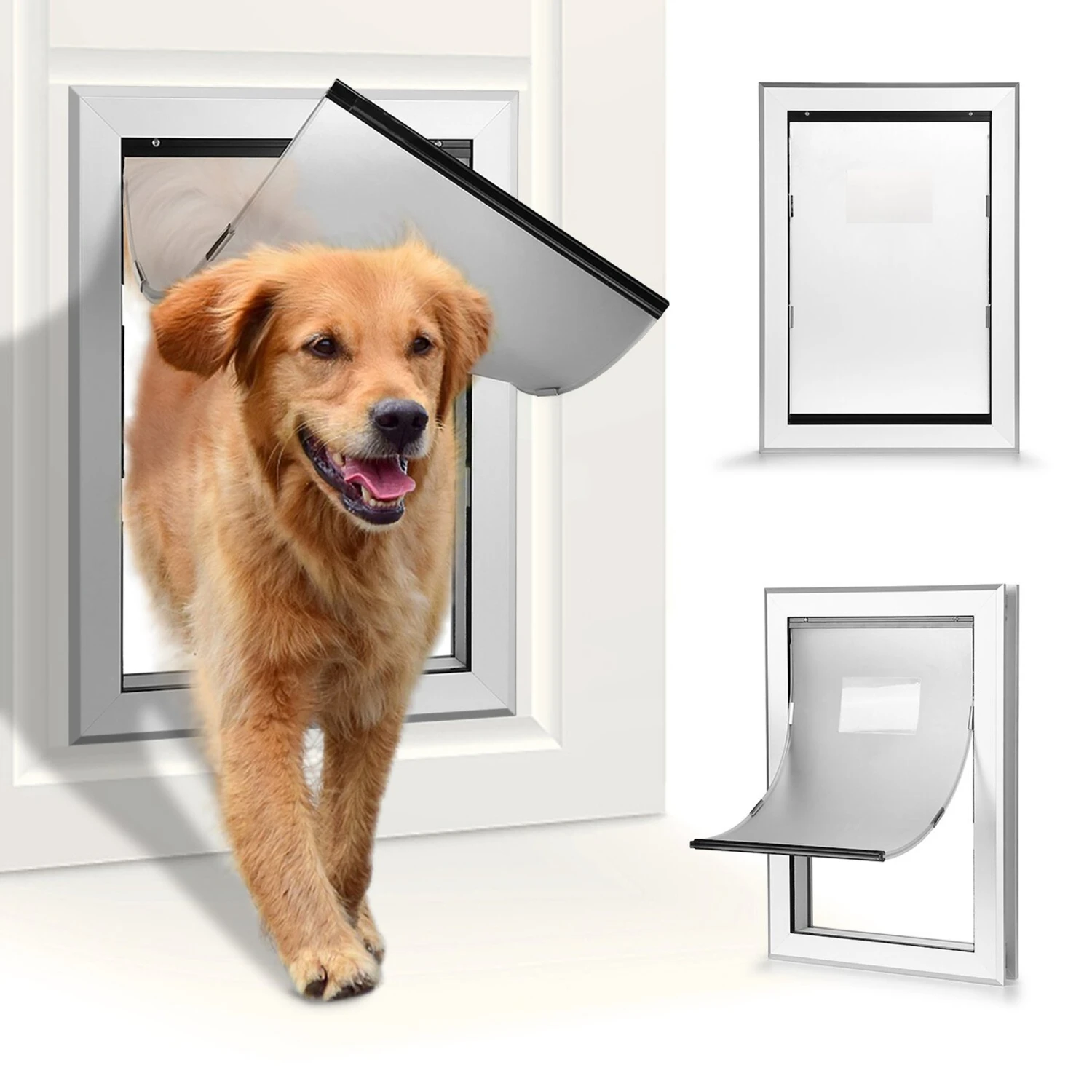 Ownpets Weatherproof Aluminum Dog Door 3 Ownpets Weatherproof Aluminum Dog Door