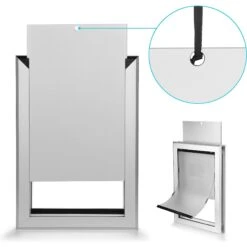 Ownpets Weatherproof Aluminum Dog Door 14 Ownpets Weatherproof Aluminum Dog Door -Pet Dog Supply Store 370243 PT5. AC SS1800 V1646082108