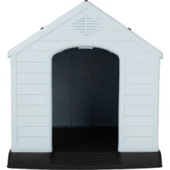 Frisco Plastic Outdoor Dog House With Elevated Platform -Pet Dog Supply Store 370363 PT4. AC SS1800 V1659994338