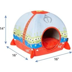 Pixar Toy Story's Pizza Planet Pillow Dog & Cat Bed & Pixar The Claw Covered Dog & Cat Bed -Pet Dog Supply Store 370386 PT6. AC SS1800 V1645808531