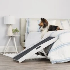 Carlson Pet Products Heritage & Home Indoor Wooden Cat & Dog Ramp, Rustic White -Pet Dog Supply Store 371173 PT2. AC SS1800 V1649348184