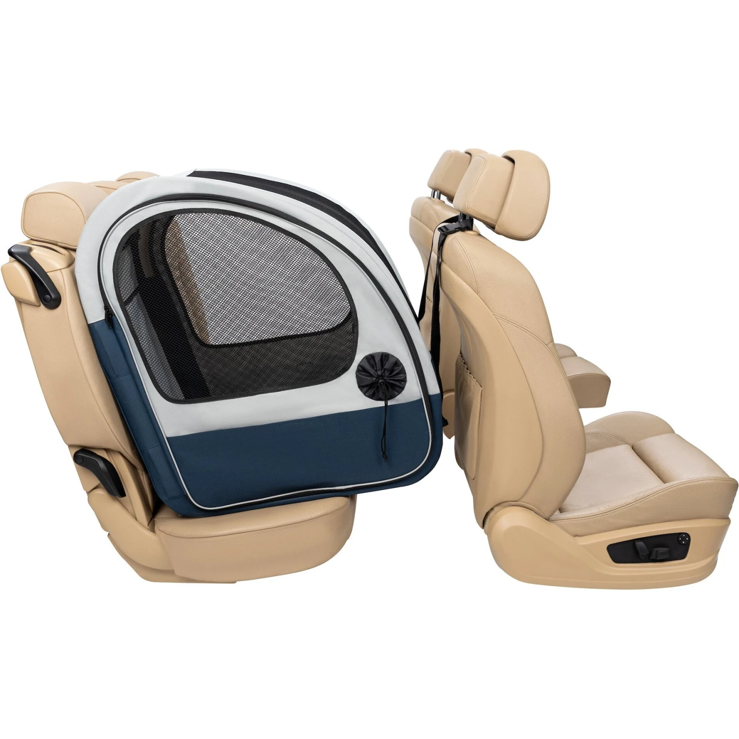 PetSafe Happy Ride Collapsible Cat & Dog Travel Crate, Gray & Blue 3 PetSafe Happy Ride Collapsible Cat & Dog Travel Crate, Gray & Blue