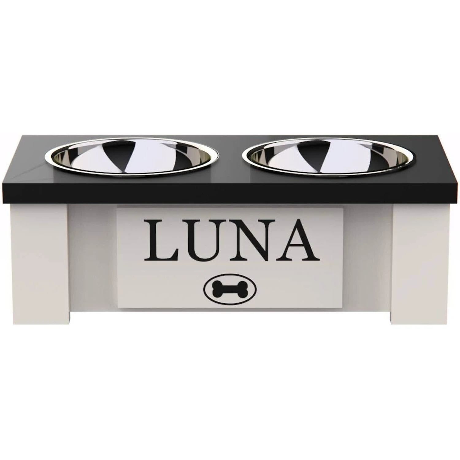 GrooveThis Woodshop Personalized Elevated Dog Feeder Station With Internal Storage 3 GrooveThis Woodshop Personalized Elevated Dog Feeder Station With Internal Storage