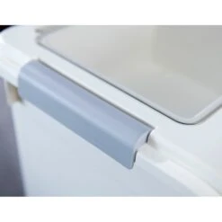 Hanamya Pet Food Storage Container With Measuring Cup, White & Gray -Pet Dog Supply Store 511766 PT7. AC SS1800 V1649198841