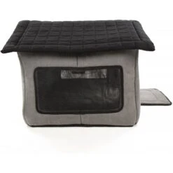 Sherpa Portable Soft Sided Foldable Cat & Dog Indoor Shelter, Gray, Medium -Pet Dog Supply Store 534598 PT2. AC SS1800 V1658216842