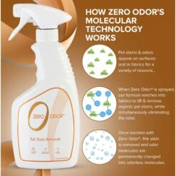 Zero Odor Pet Stain Remover Spray -Pet Dog Supply Store 57126 PT4. AC SS1800 V1661832000