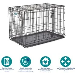 MidWest ICrate Fold & Carry Double Door Collapsible Wire Dog Crate 16 MidWest ICrate Fold & Carry Double Door Collapsible Wire Dog Crate -Pet Dog Supply Store 60384 PT5. AC SS1800 V1647556125