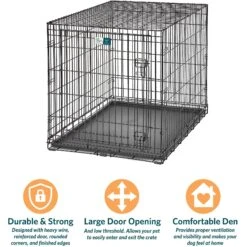 MidWest LifeStages Single Door Collapsible Wire Dog Crate -Pet Dog Supply Store 60411 PT6. AC SS1800 V1647554635