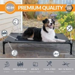 K&H Pet Products Original Pet Cot Elevated Dog Bed -Pet Dog Supply Store 611958 PT2. AC SS1800 V1659484091