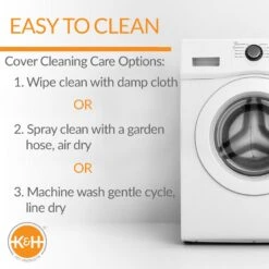 K&H Pet Products All Weather Elevated Dog Cot Bed Replacement Cover, Gray -Pet Dog Supply Store 613814 PT5. AC SS1800 V1660229356