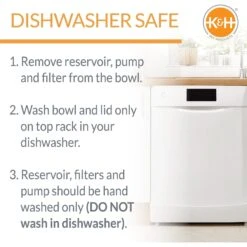 K&H Pet Products CleanFlow Filtered Water Dog Bowl -Pet Dog Supply Store 61715 PT4. AC SS1800 V1637628214