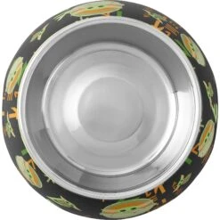 STAR WARS THE MANDALORIAN THE CHILD Aurebesh Ceramic Treat Jar & STAR WARS THE MANDALORIAN GROGU AUREBESH Non-Skid Stainless Steel With Melamine Stand Dog & Cat Bowl -Pet Dog Supply Store 623382 PT7. AC SS1800 V1661896142
