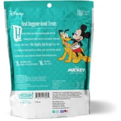 Disney Table Scraps Mickey Mouse Hot Diggity Dog Recipe Upcycled Jerky Dog Treats, 5-oz Bag & Disney Mickey Lines Ceramic Treat Jar -Pet Dog Supply Store 623494 PT2. AC SS1800 V1661896861
