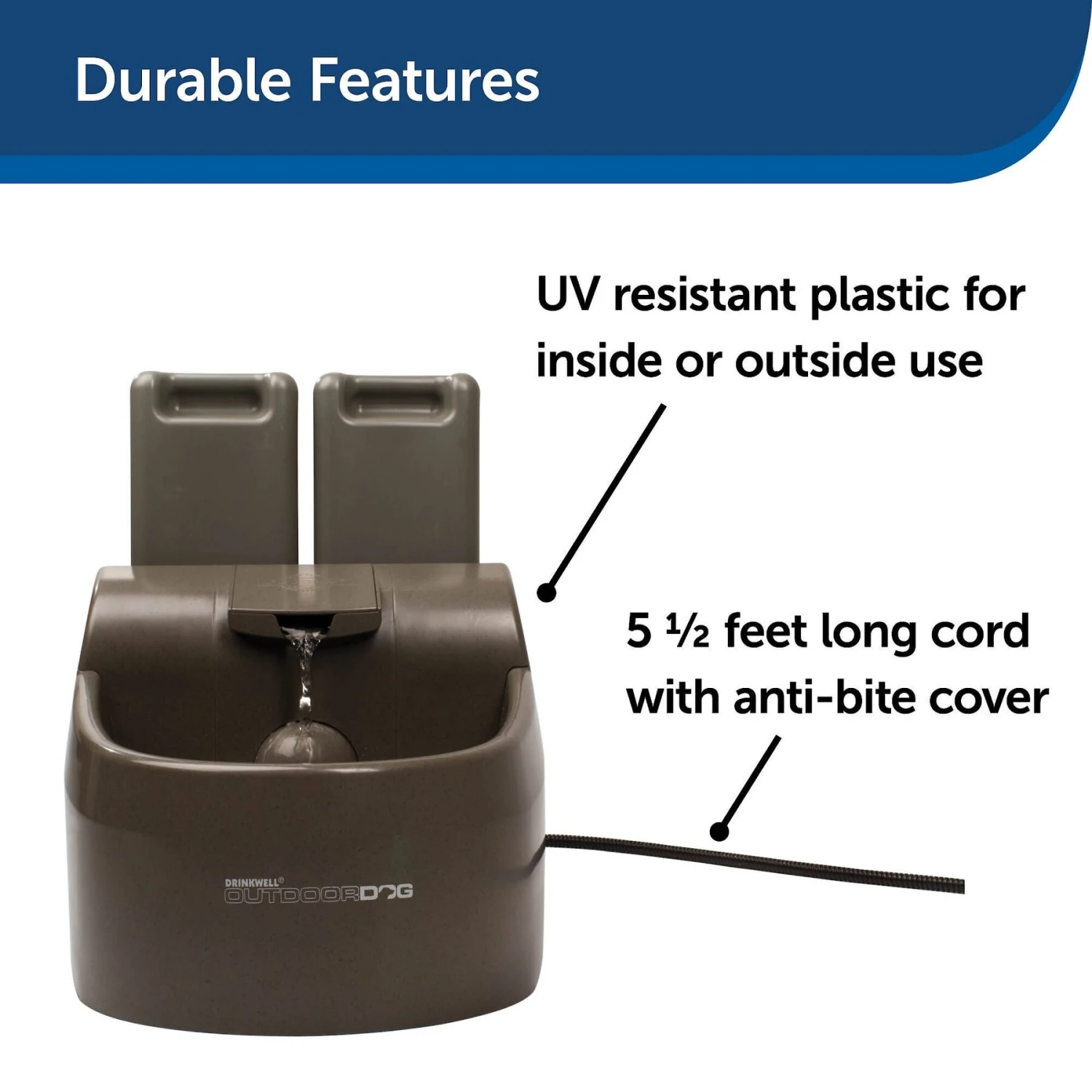 PetSafe Drinkwell Outdoor Plastic Dog & Cat Fountain 10 PetSafe Drinkwell Outdoor Plastic Dog & Cat Fountain - Image 8
